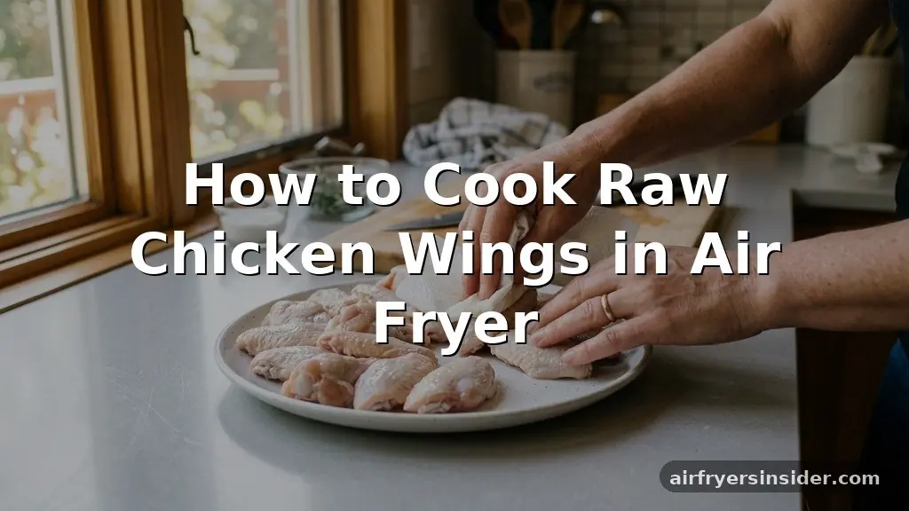 how to cook raw chicken wings in air fryer