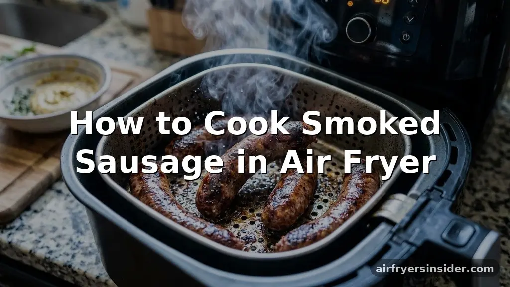 how to cook smoked sausage in air fryer
