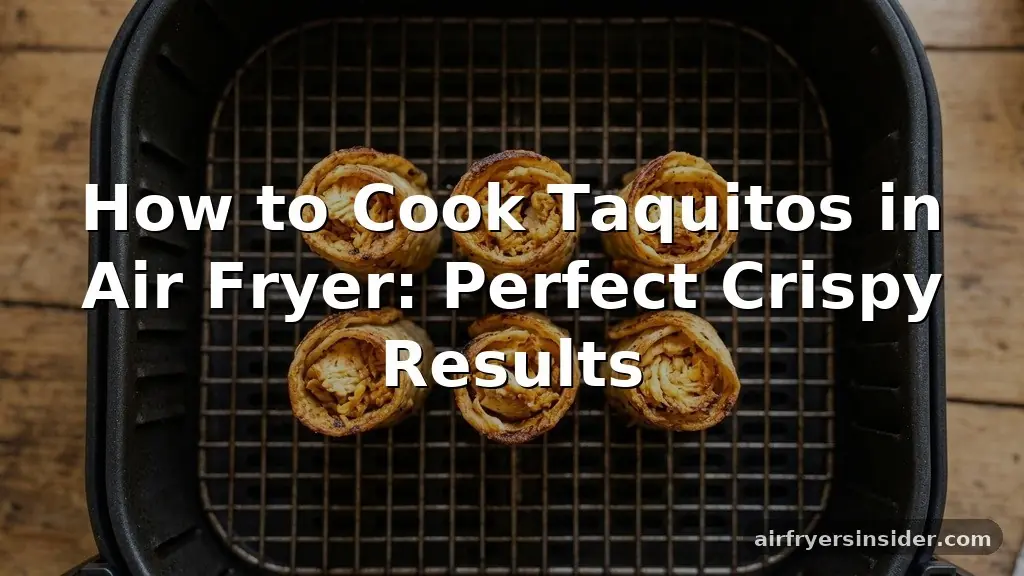 how to cook taquitos in air fryer