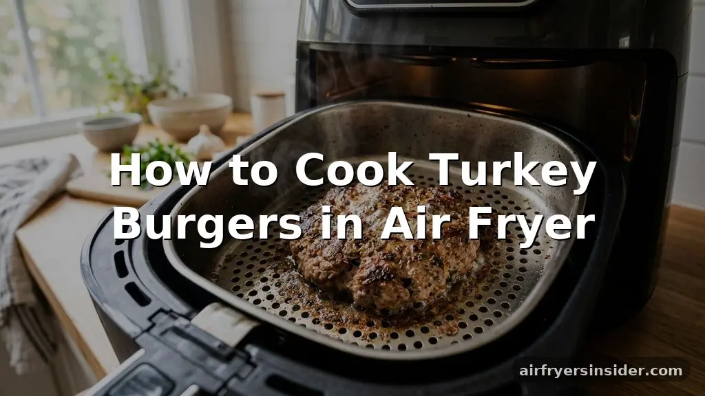how to cook turkey burgers in air fryer