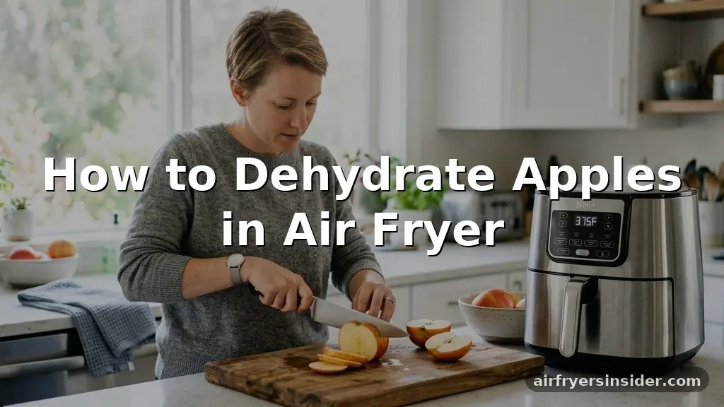 how to dehydrate apples in air fryer