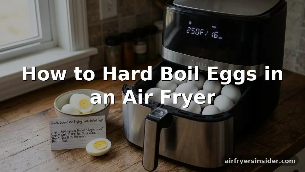 how to hard boil eggs in an air fryer