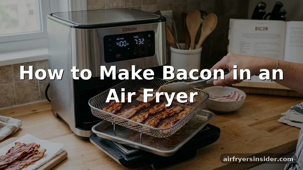 how to make bacon in an air fryer