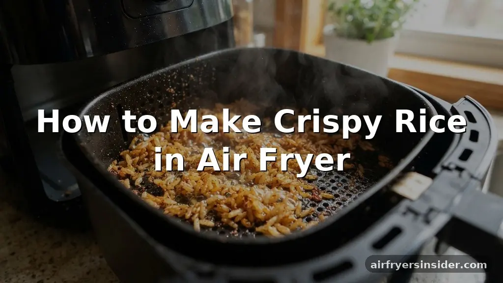 how to make crispy rice in air fryer