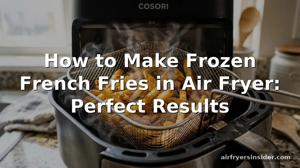 how to make frozen french fries in air fryer