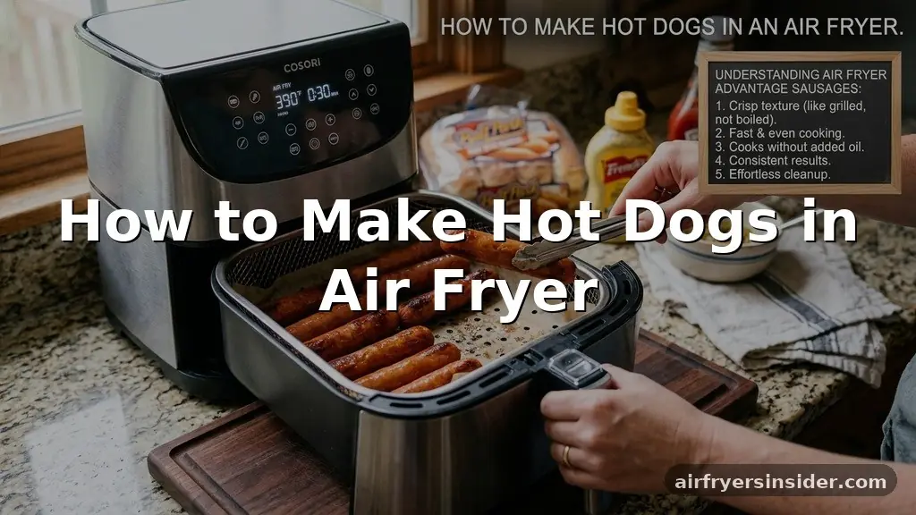 how to make hot dogs in air fryer