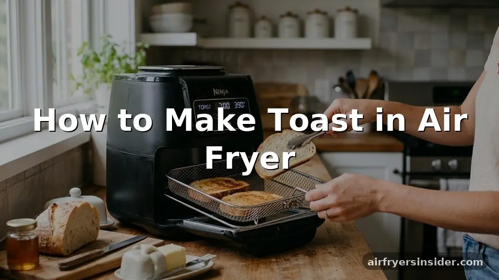 how to make toast in air fryer