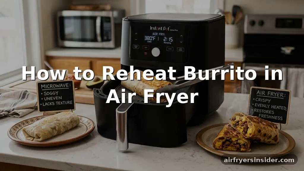 how to reheat burrito in air fryer