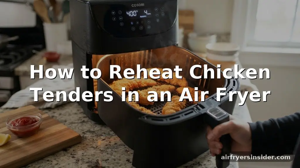 how to reheat chicken tenders in air fryer