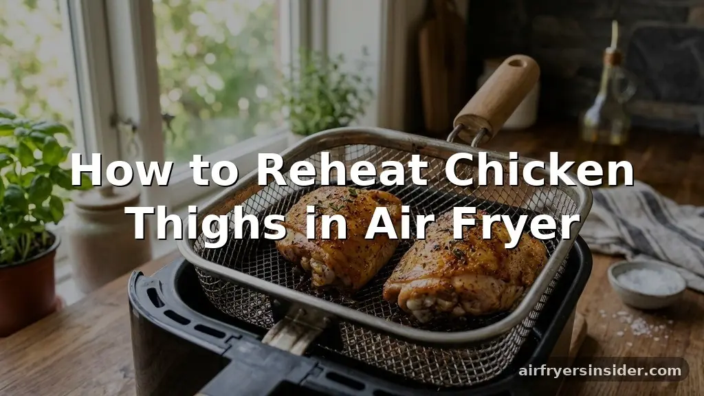how to reheat chicken thighs in air fryer