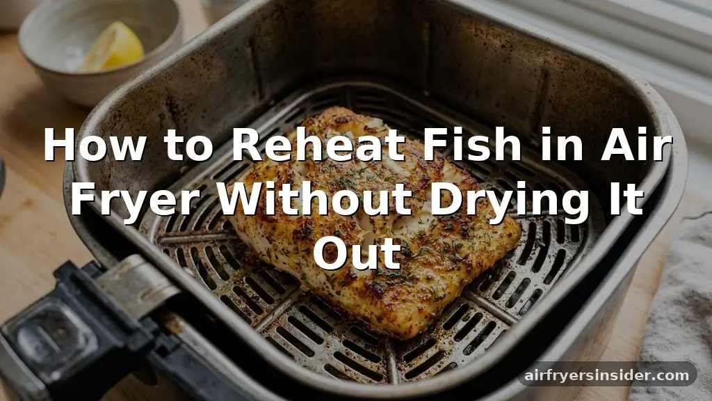 how to reheat fish in air fryer