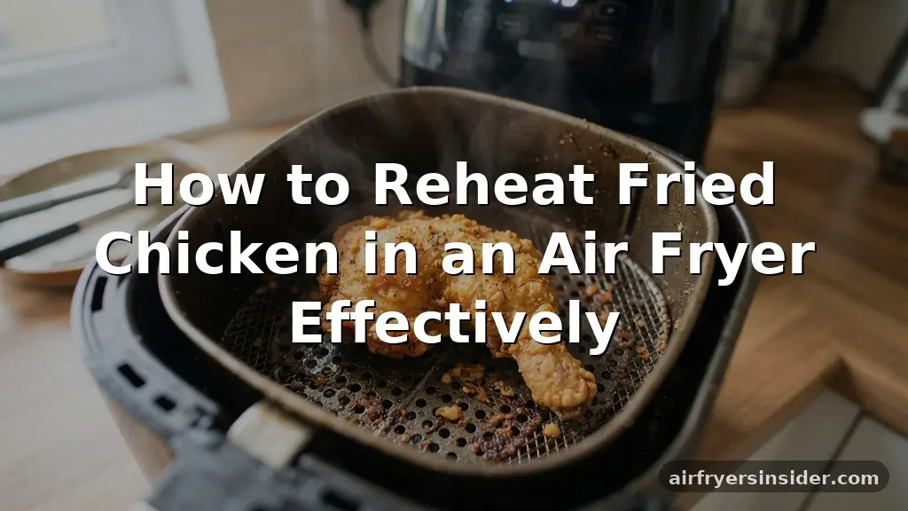 how to reheat fried chicken in an air fryer