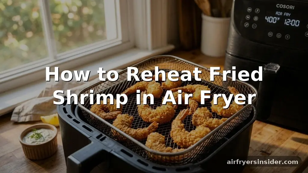 how to reheat fried shrimp in air fryer