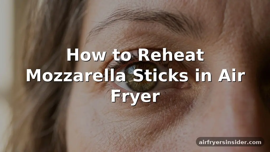 how to reheat mozzarella sticks in air fryer