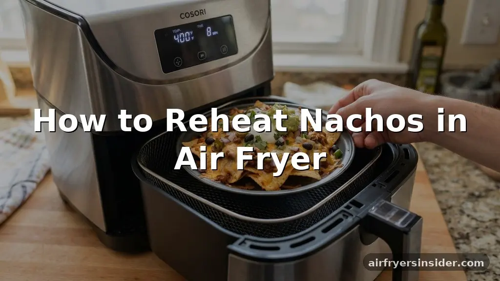 how to reheat nachos in air fryer