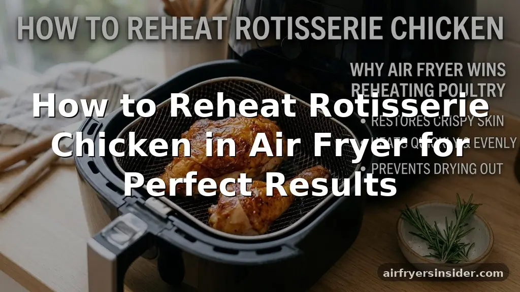 how to reheat rotisserie chicken in air fryer