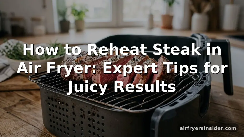 how to reheat steak in air fryer