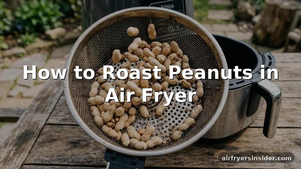 how to roast peanuts in air fryer