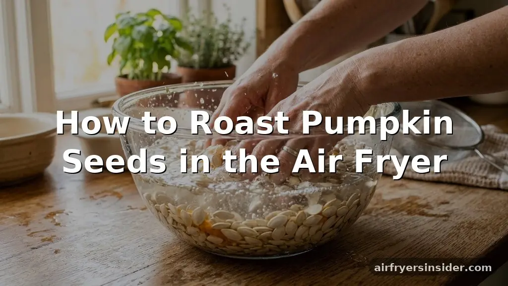 how to roast pumpkin seeds in air fryer
