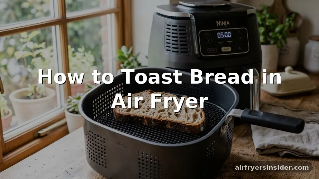 how to toast bread in air fryer