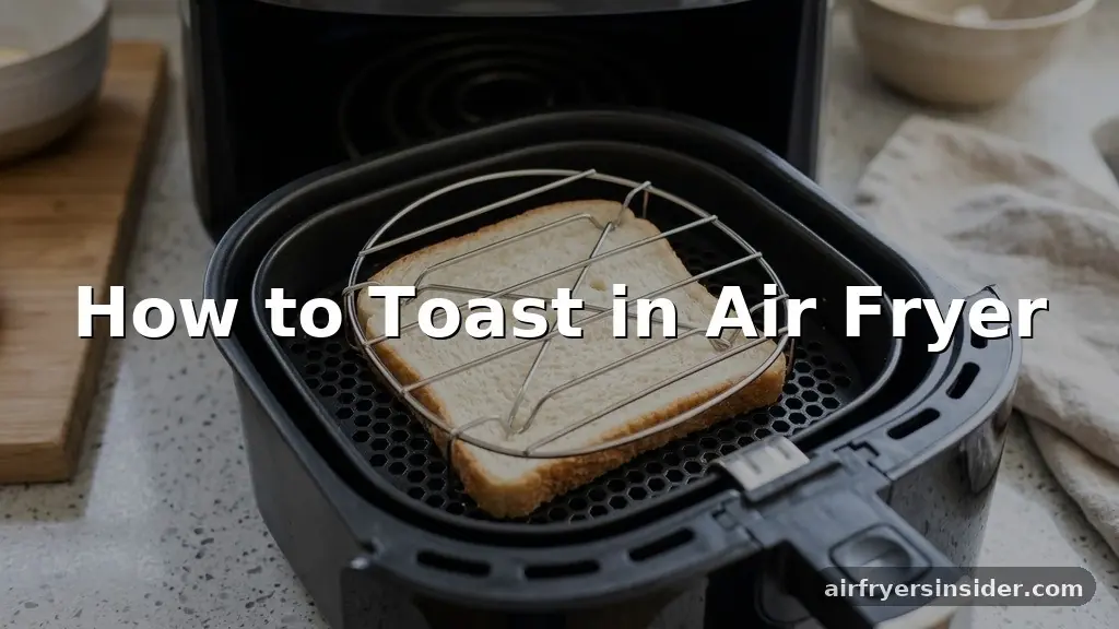 how to toast in air fryer