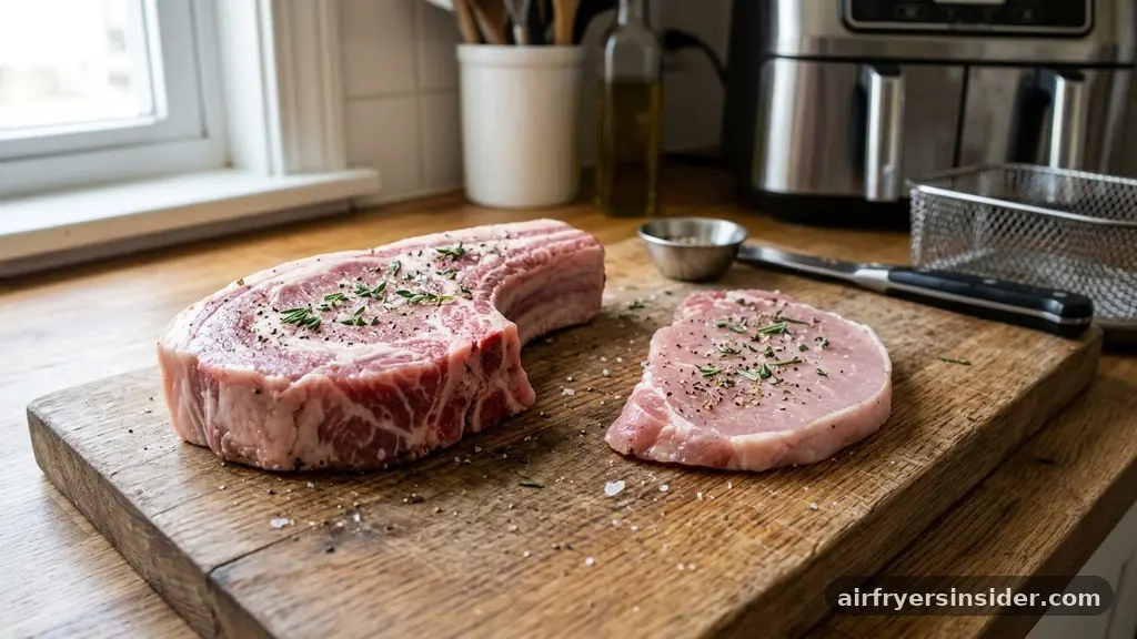 Managing Different Cuts and Thicknesses - how to reheat pork chops in air fryer