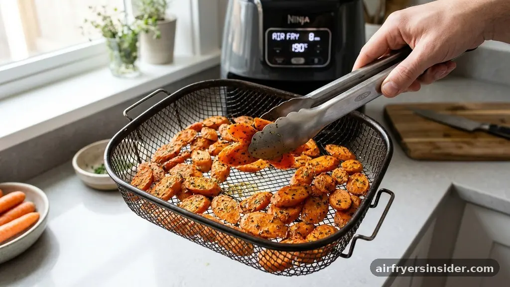 Managing the Air Fryer Basket - how long to cook carrots in air fryer