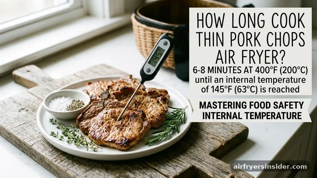 Mastering Food Safety and Internal Temperature - how long to cook thin pork chops in air fryer