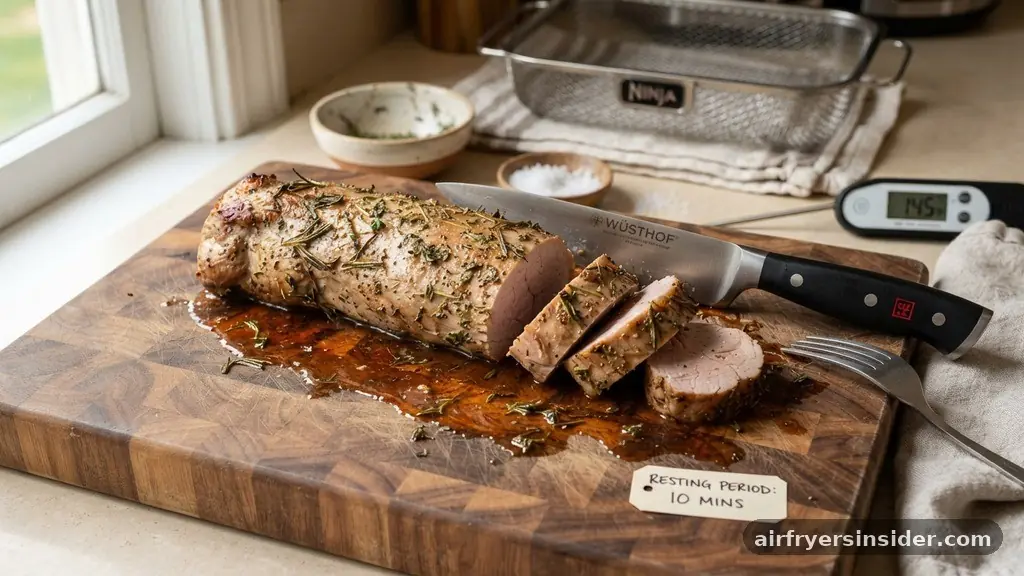 Mastering the Resting Period - how to cook pork tenderloin in air fryer