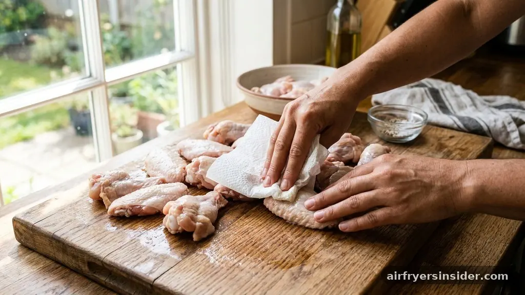 Preparing the Wings for Maximum Crispiness - how to cook raw chicken wings in air fryer