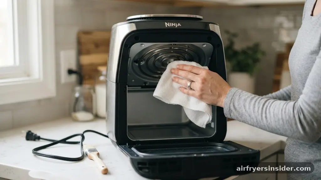 Prioritizing Safety Before Maintenance - how to clean air fryer heating element