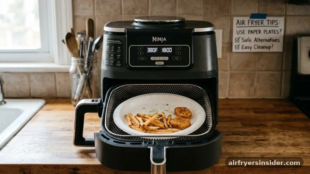 Safe Alternatives for Easy Cleanup - can you put a paper plate in an air fryer