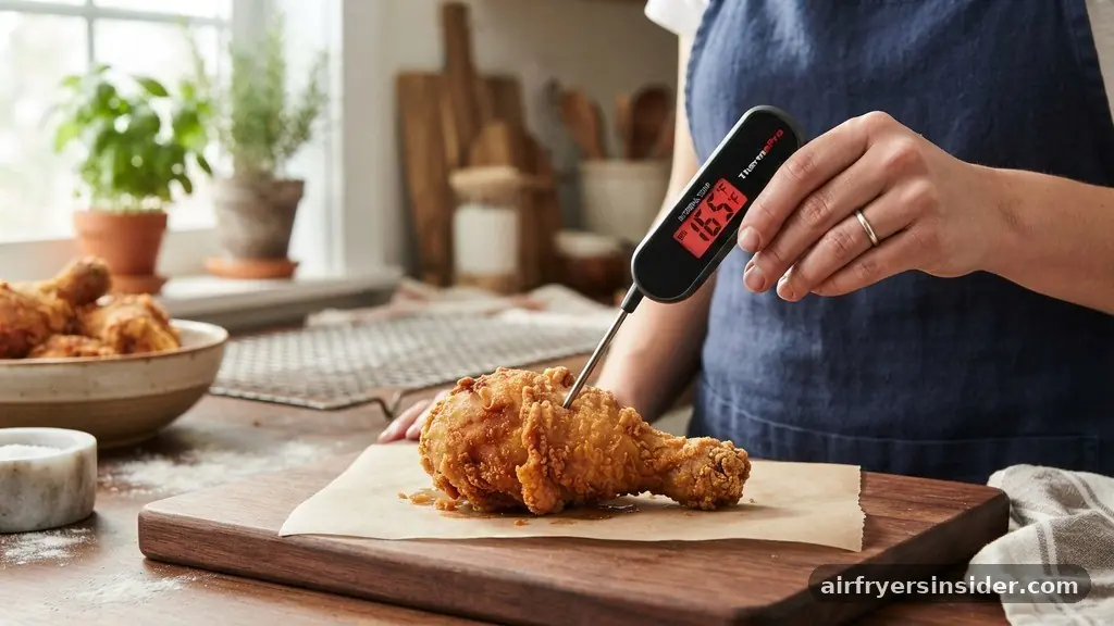Safety and Internal Temperature Considerations - how to reheat fried chicken in an air fryer