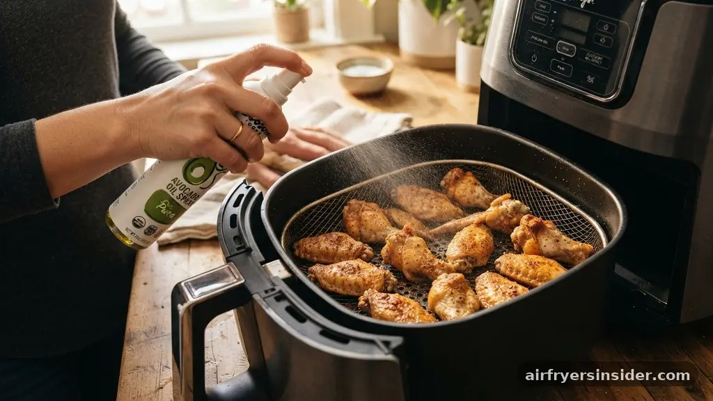 Seasoning and Oil Application for Maximum Crunch - how long to cook frozen chicken wings in air fryer
