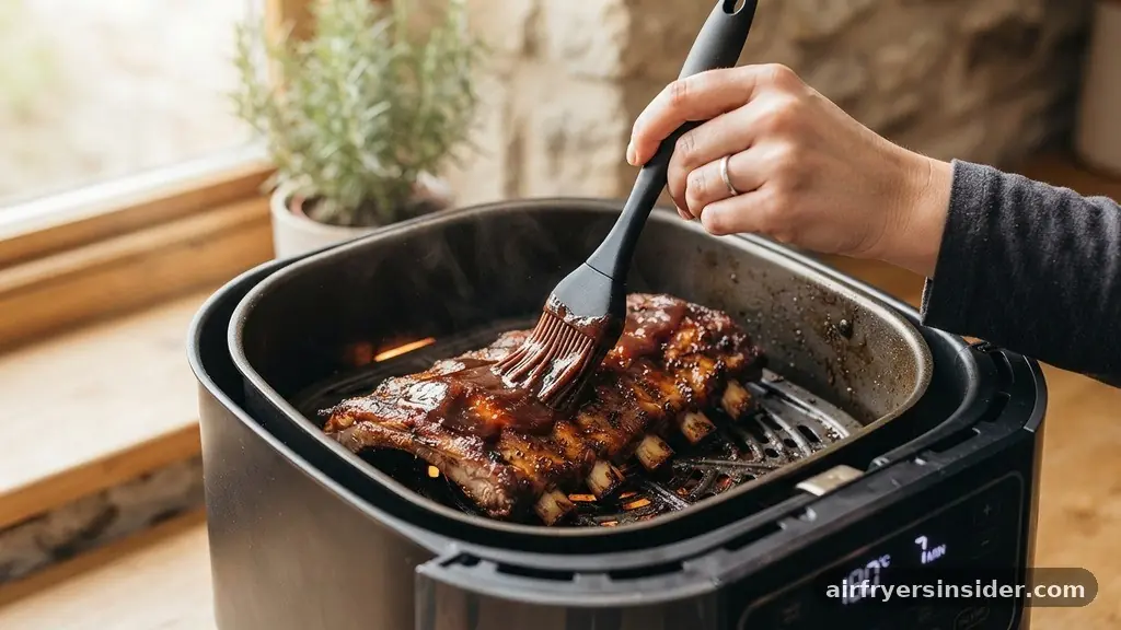 The Final Browning and Caramelization - how long to cook spare ribs in air fryer