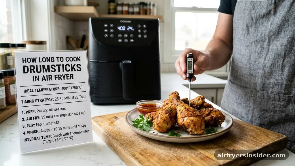 The Ideal Temperature and Timing Strategy - how long to cook drumsticks in air fryer
