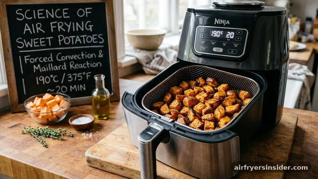 The Science of Air Frying Sweet Potatoes - how to roast sweet potatoes in air fryer