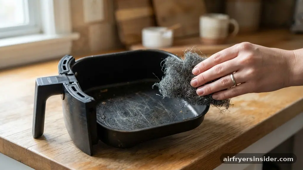 Tools and Cleaning Agents to Avoid - how to clean an air fryer basket