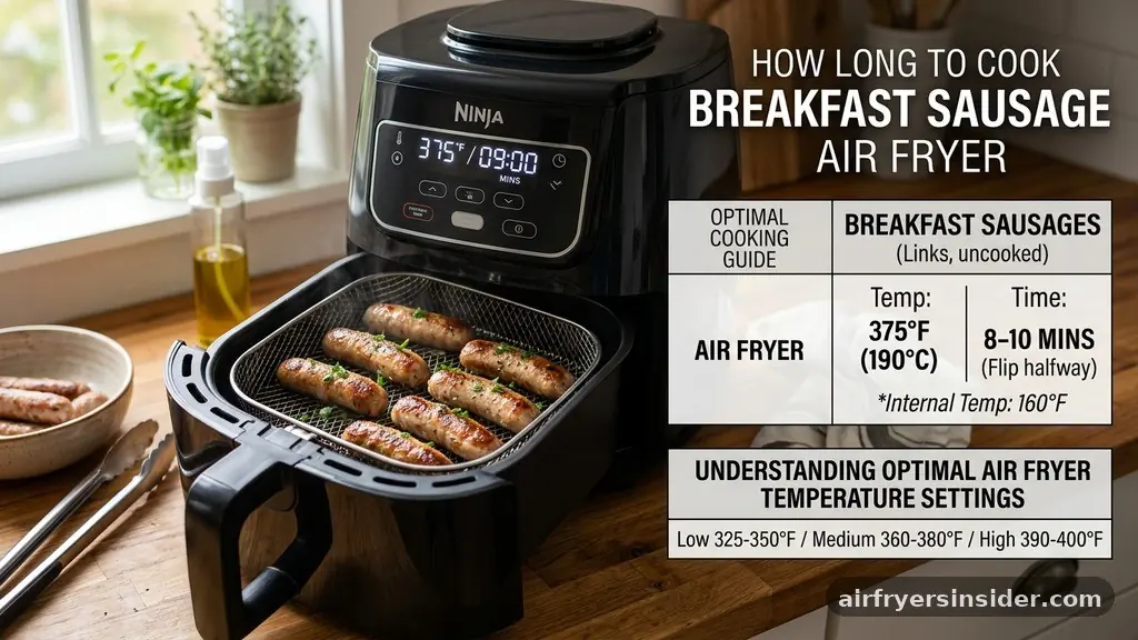 Understanding Optimal Air Fryer Temperature Settings - how long to cook breakfast sausage in air fryer