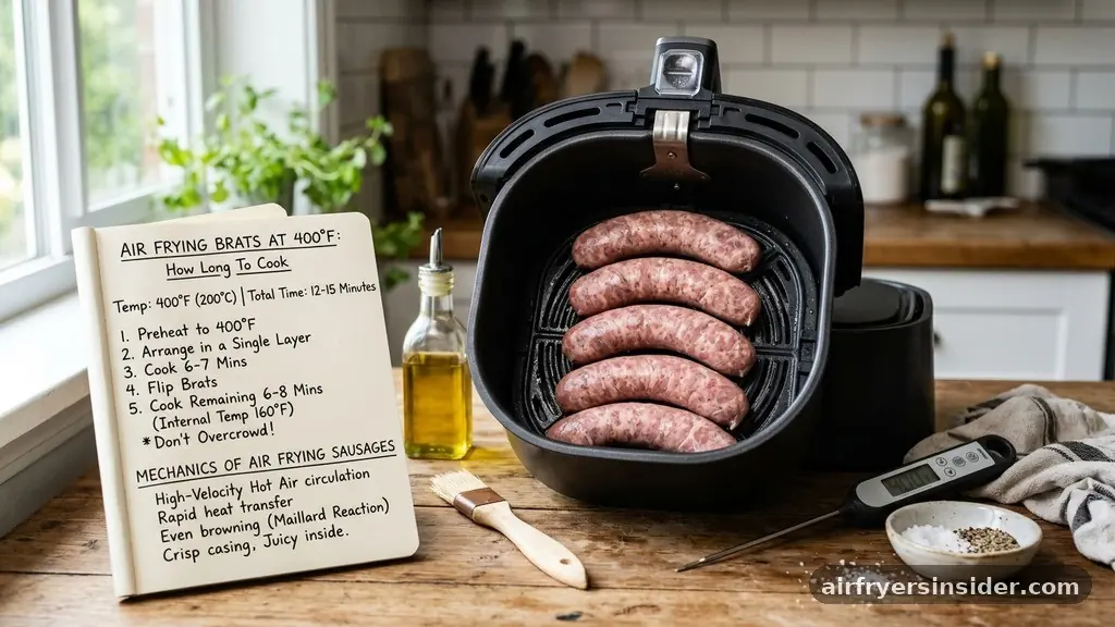 Understanding the Mechanics of Air Frying Sausages - how long to cook brats in air fryer at 400