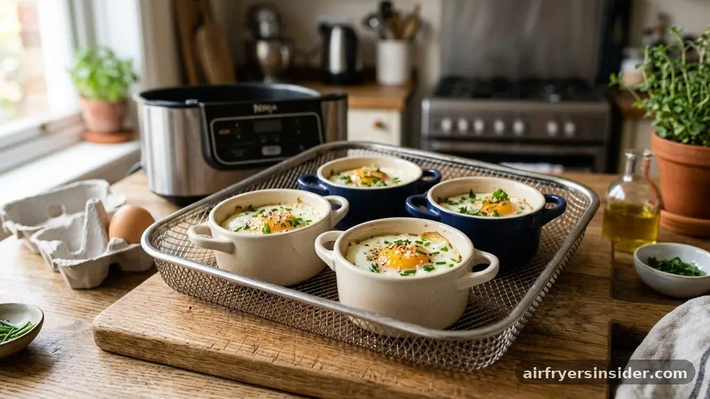 Using Ramekins and Molds for Alternative Styles - how to cook eggs in air fryer