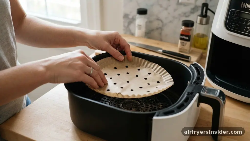 Utilizing Parchment Paper and Liners - how to make crispy rice in air fryer