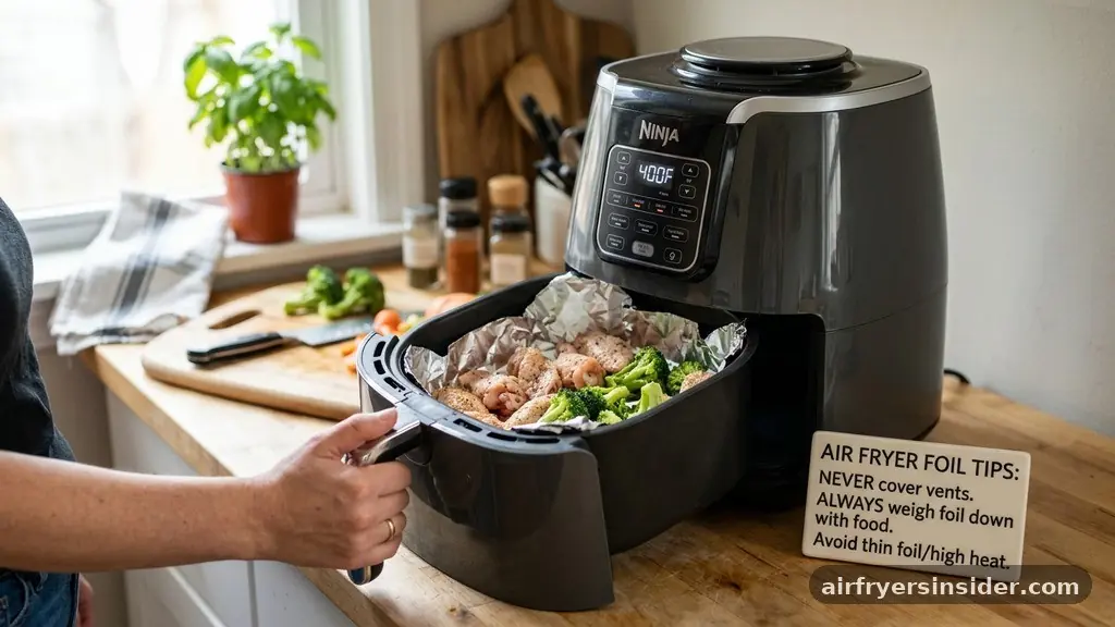 When to Avoid Using Foil - can i put aluminum foil in air fryer