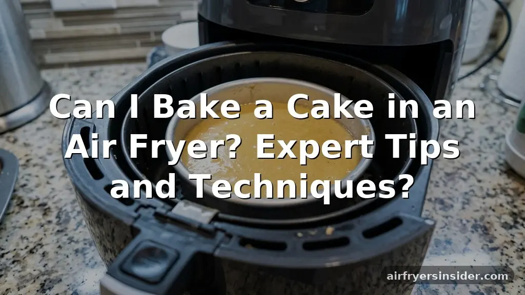 can i bake a cake in an air fryer