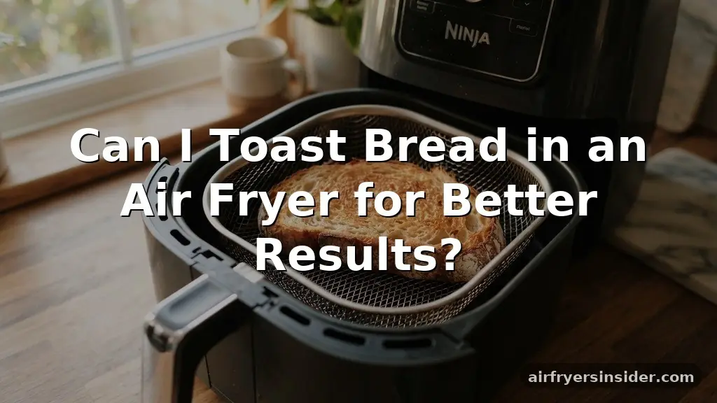can i toast bread in an air fryer
