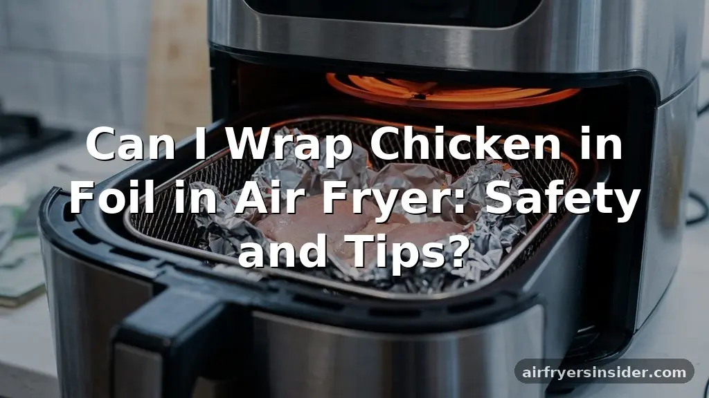can i wrap chicken in foil in air fryer