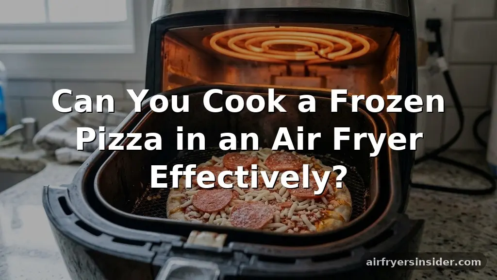 can you cook a frozen pizza in an air fryer