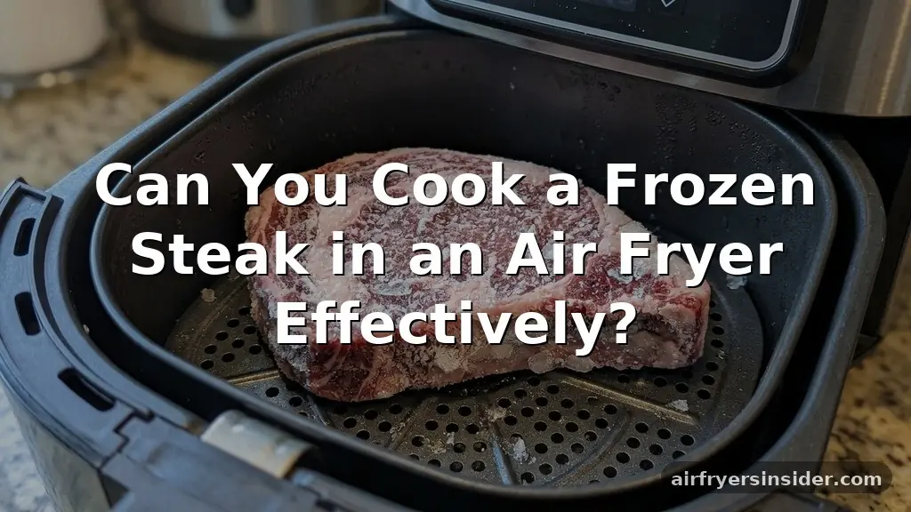 can you cook a frozen steak in an air fryer