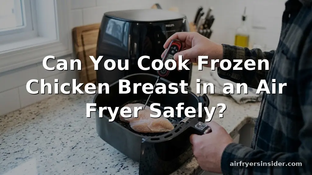 can you cook frozen chicken breast in an air fryer