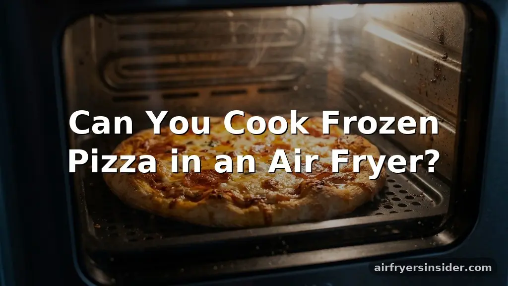 can you cook frozen pizza in an air fryer